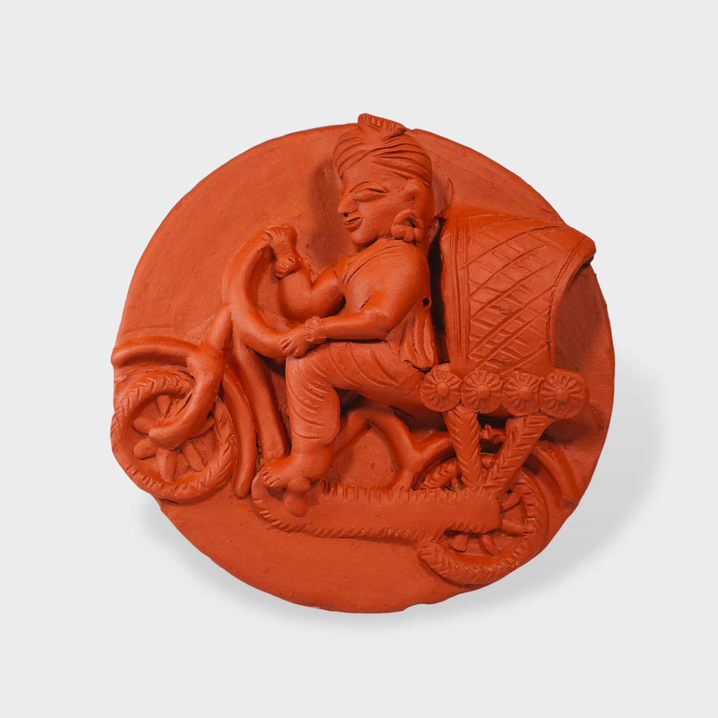 Molela Wall Plate - Peddle Rickshaw 9"
