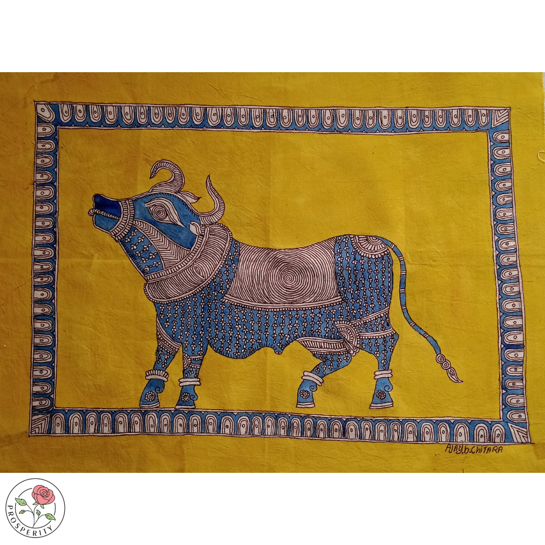 Blue Bull - Mata ni Pachedi Painting