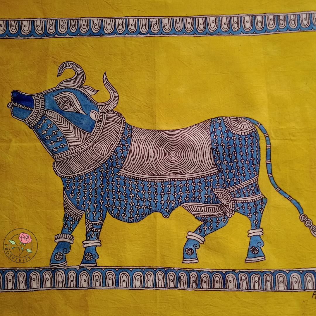 Blue Bull - Mata ni Pachedi Painting