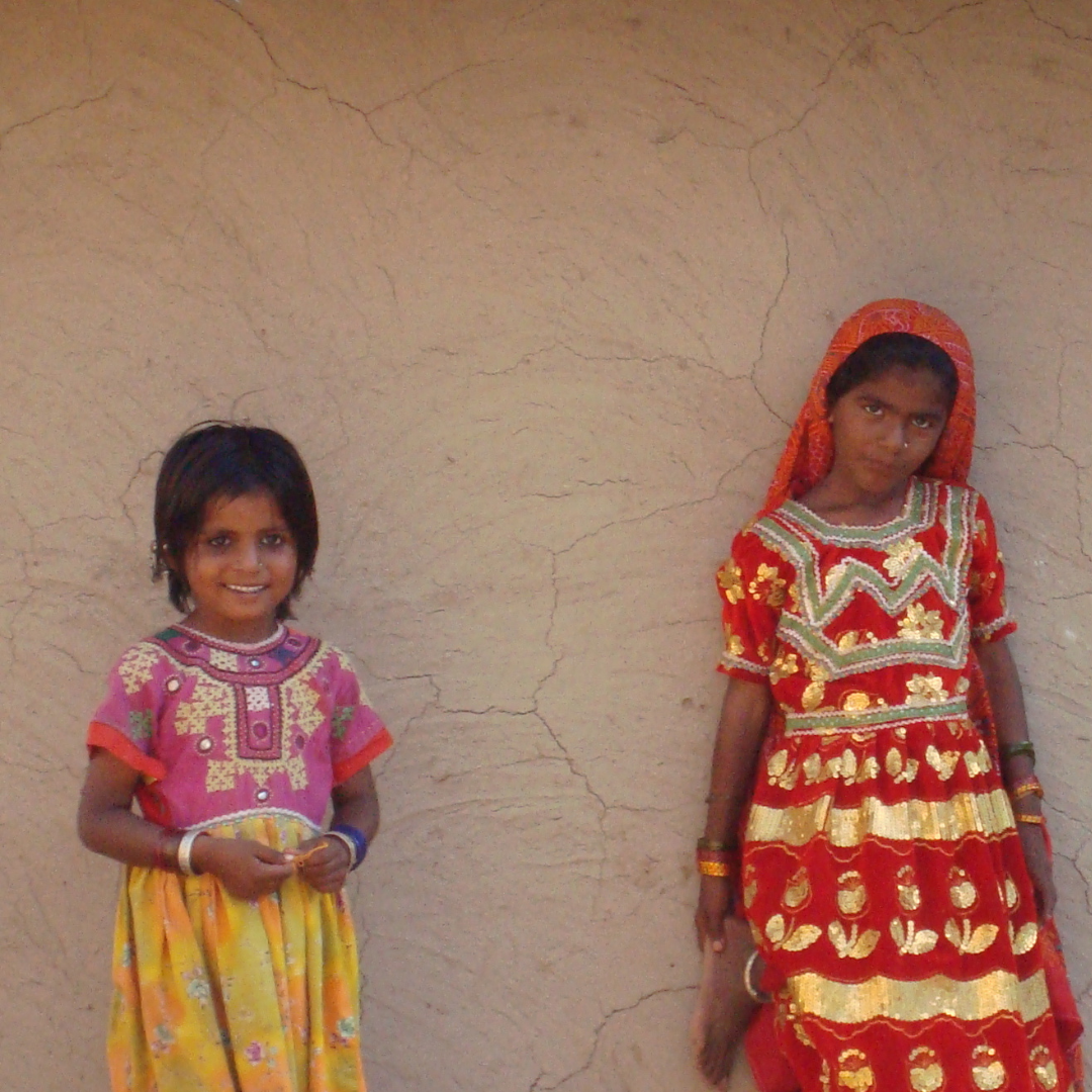 Girl child in Kutch, Khavda Pottery