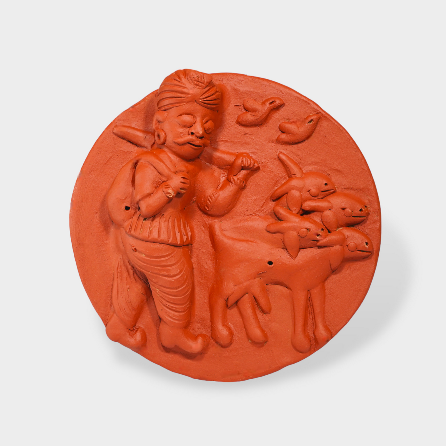 Molela Wall Plate - The cattle breeder 9"