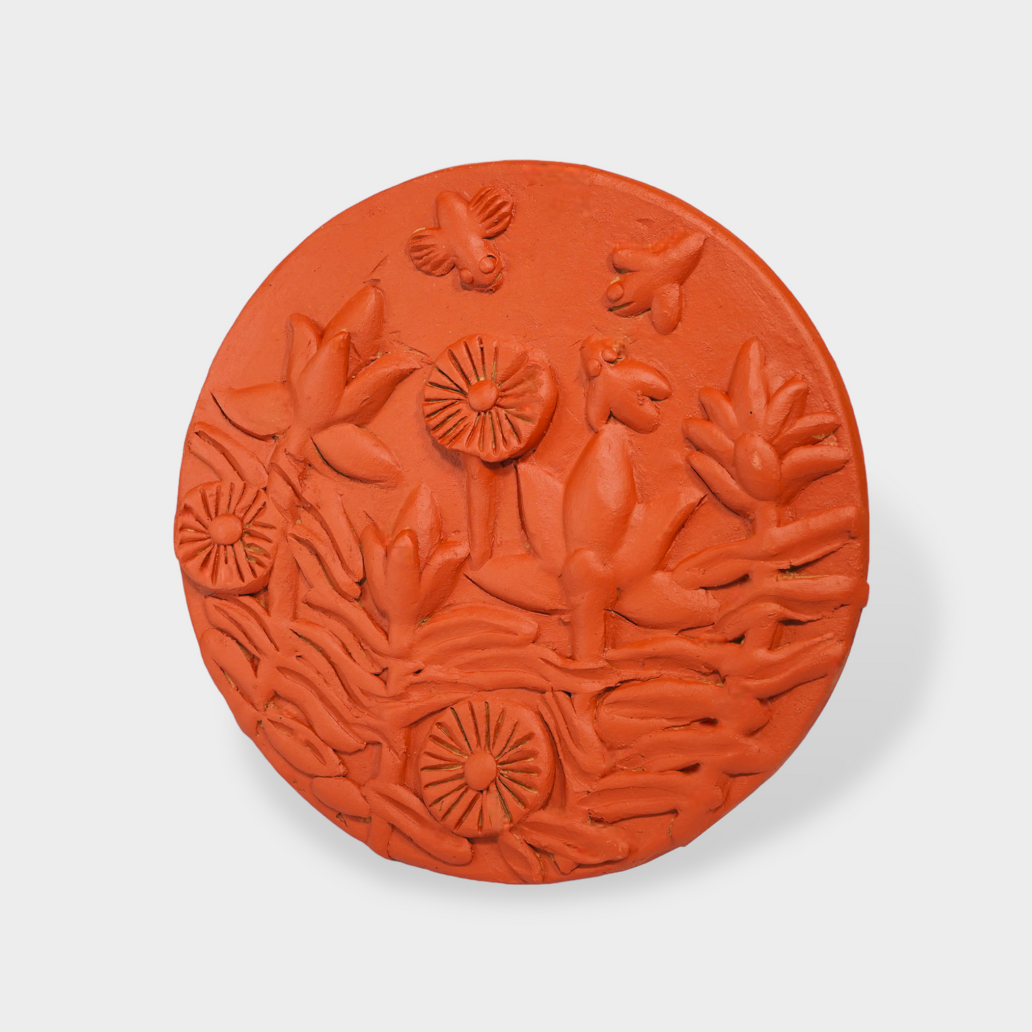 Molela Wall Plate - Lotus Size: 9"
