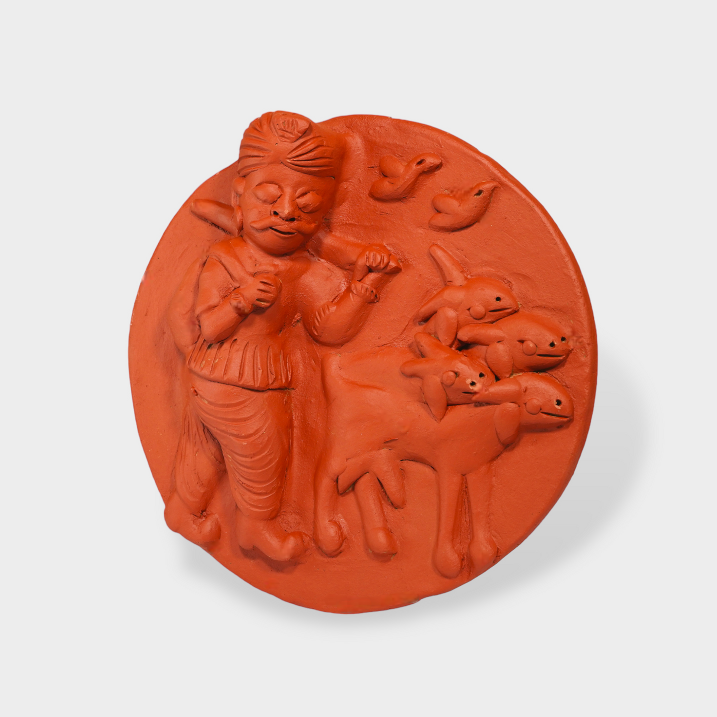 Molela Wall Plate - The cattle breeder 9"