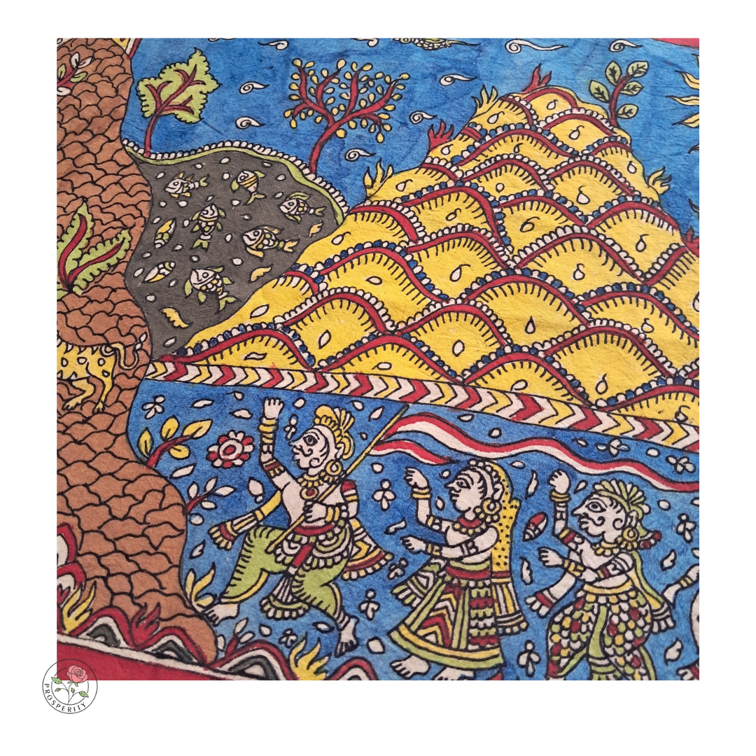 Pavagadh - Shaktipith - Mata ni Pachedi Painting (20" x 14")