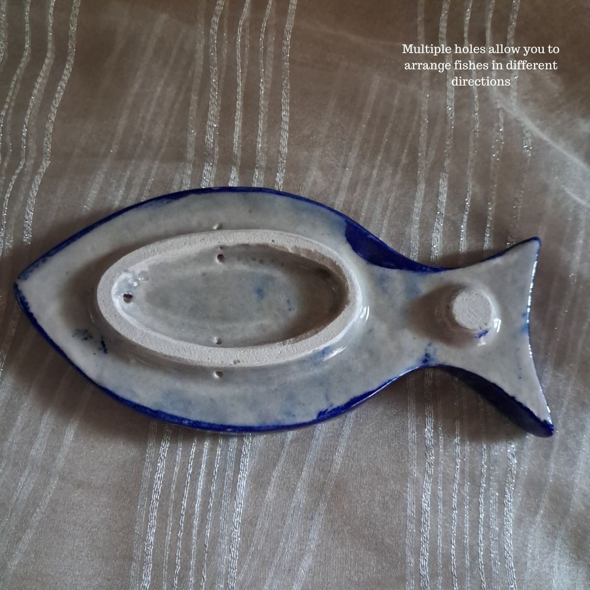 Jaipur Blue Pottery long Fishy Plate