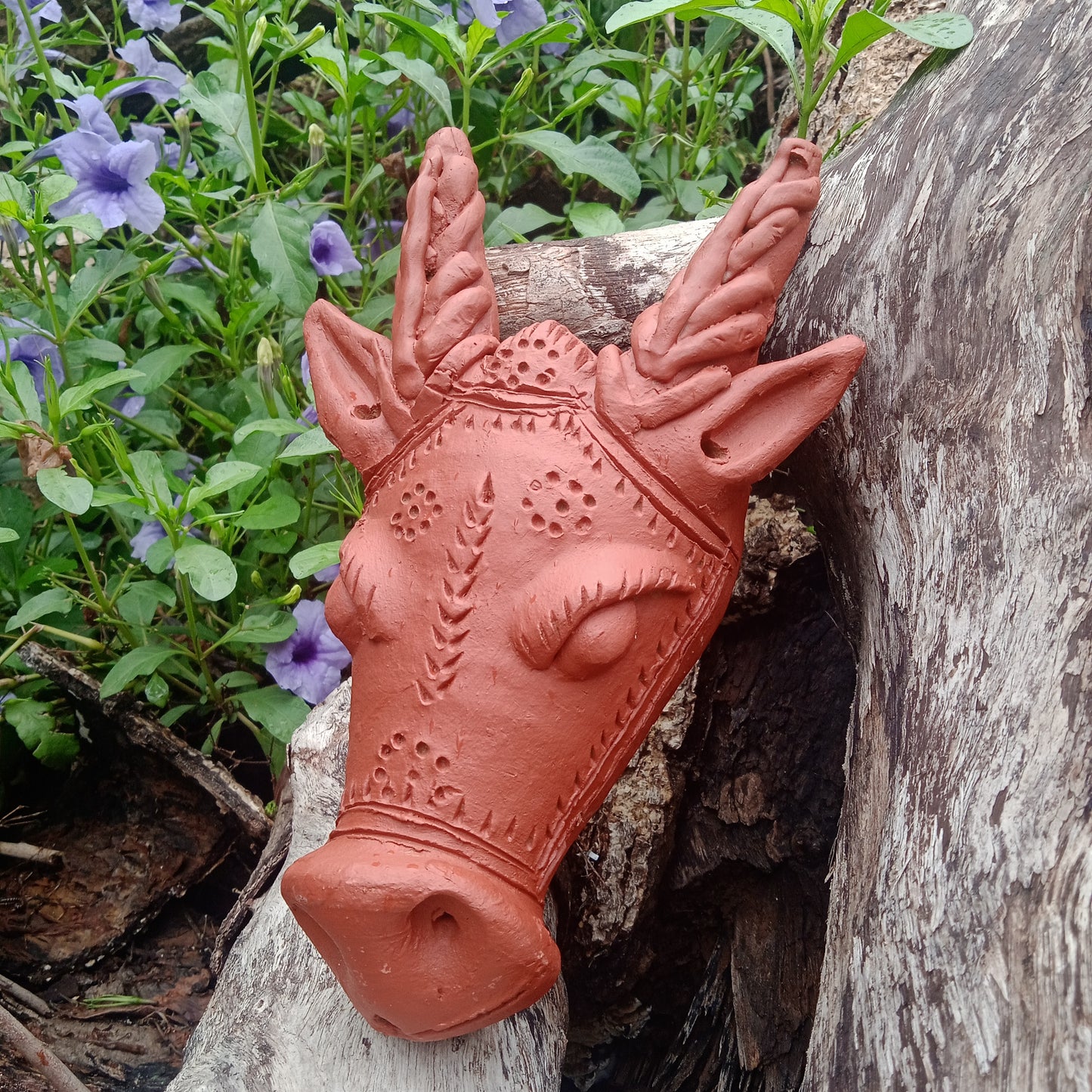 Terracotta Cow Head - Set of 2