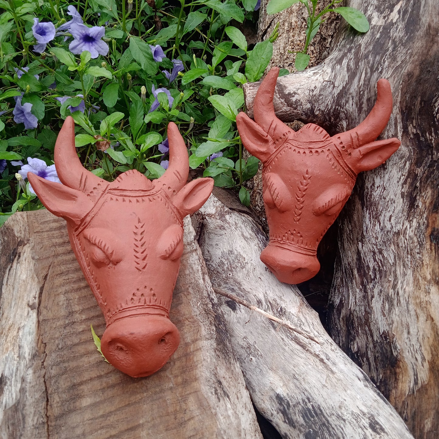 Terracotta cow Head Wall Decor