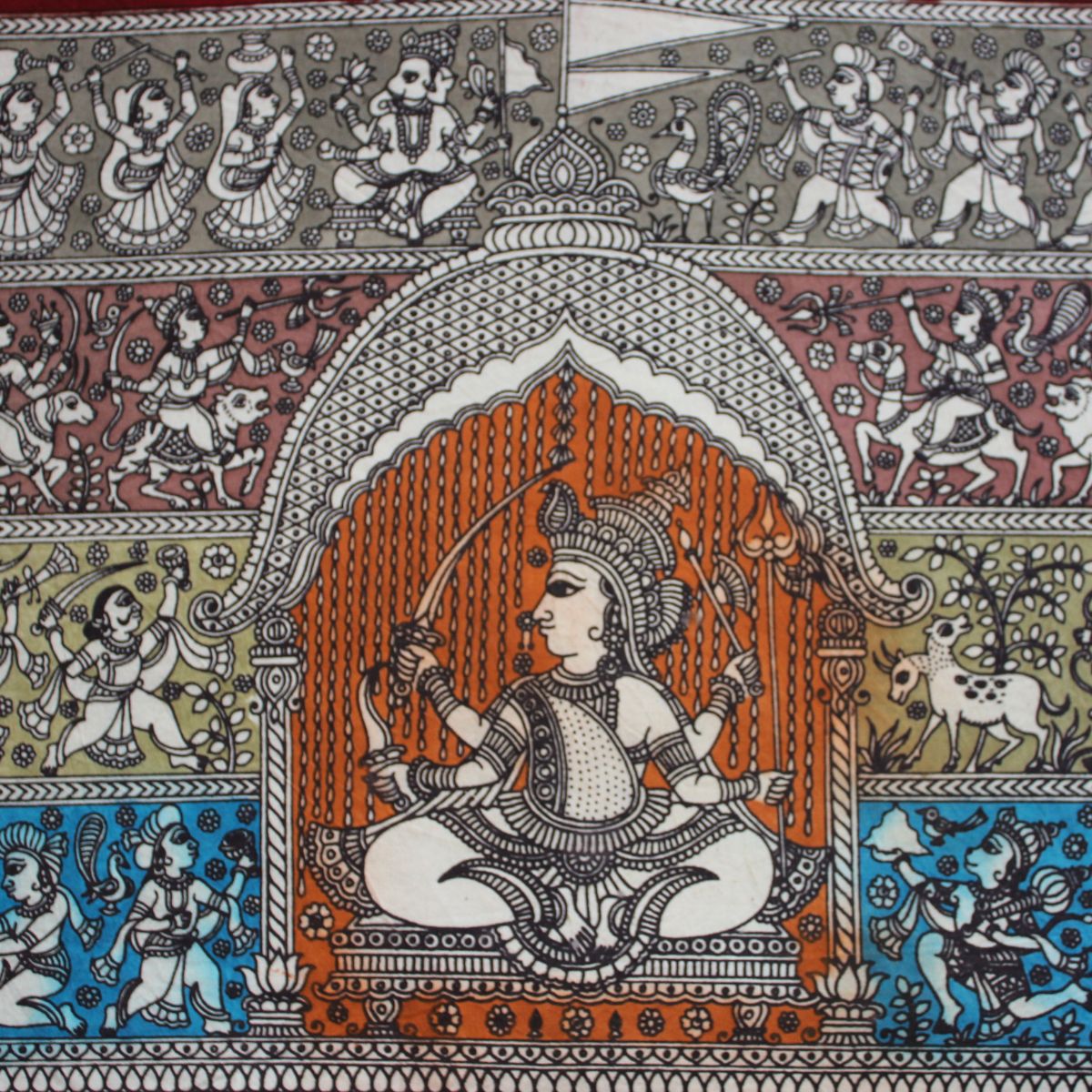 Evergreen Composition - Mata ni Pachhedi Painting (18” W * 14” H)