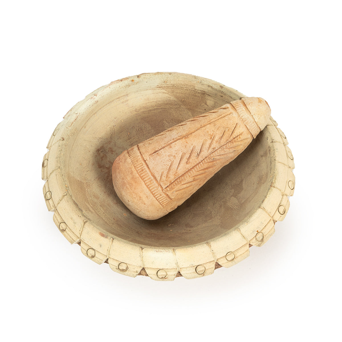 Terracotta Mortar & Pestle 1