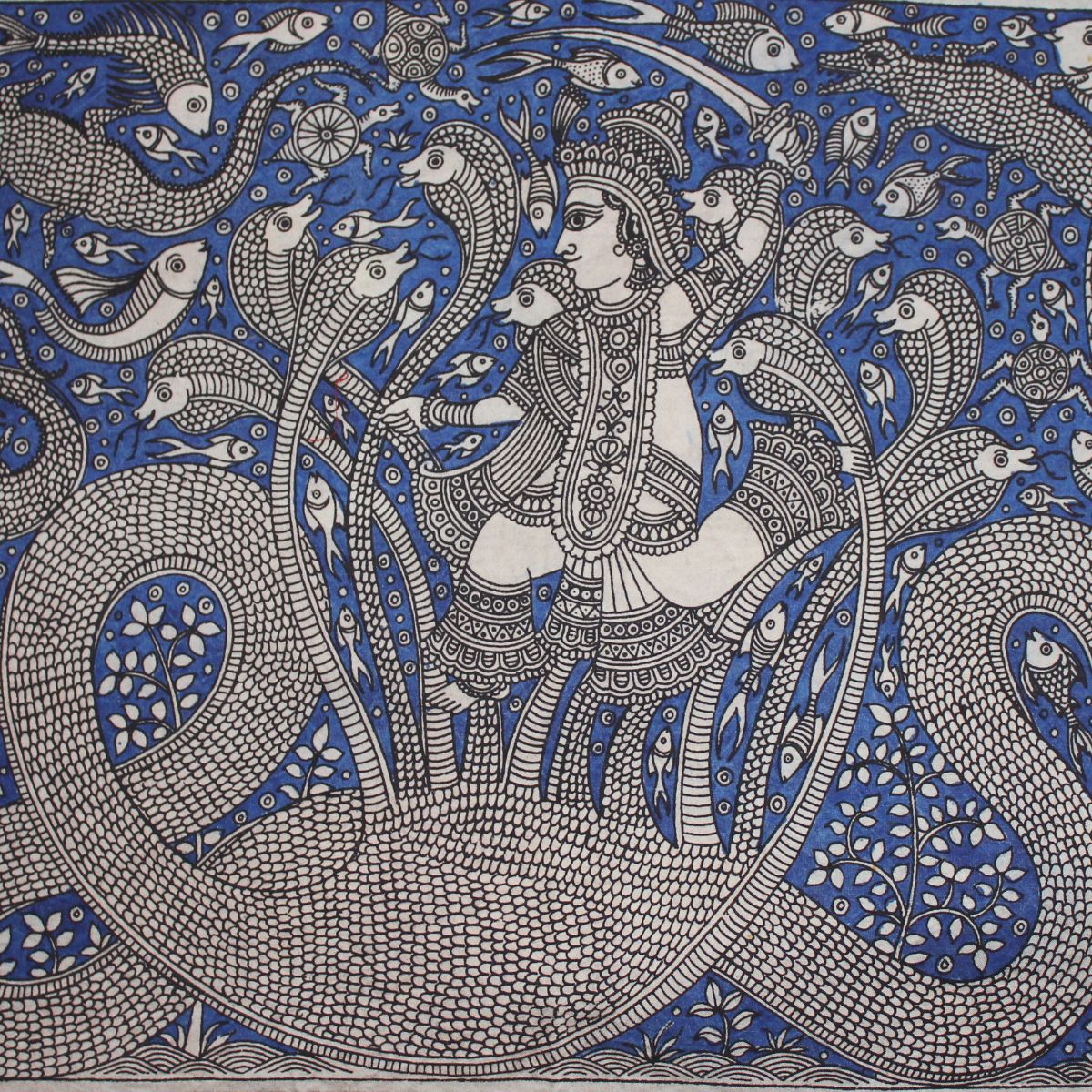 Naga Daman - Mata ni Pachhedi Painting (18” W * 13” H )