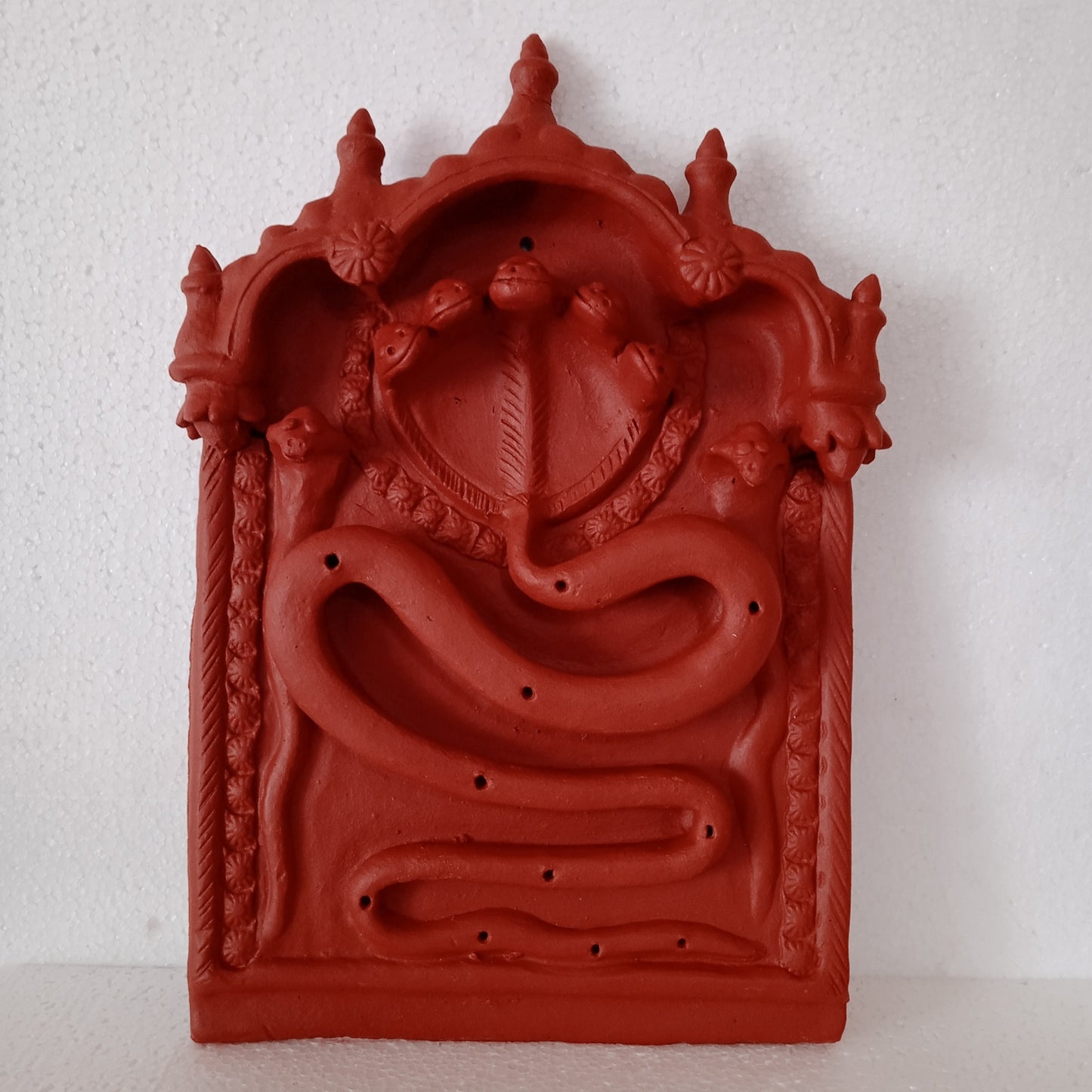 Nagraja Five Hooded - Terracotta Plaque