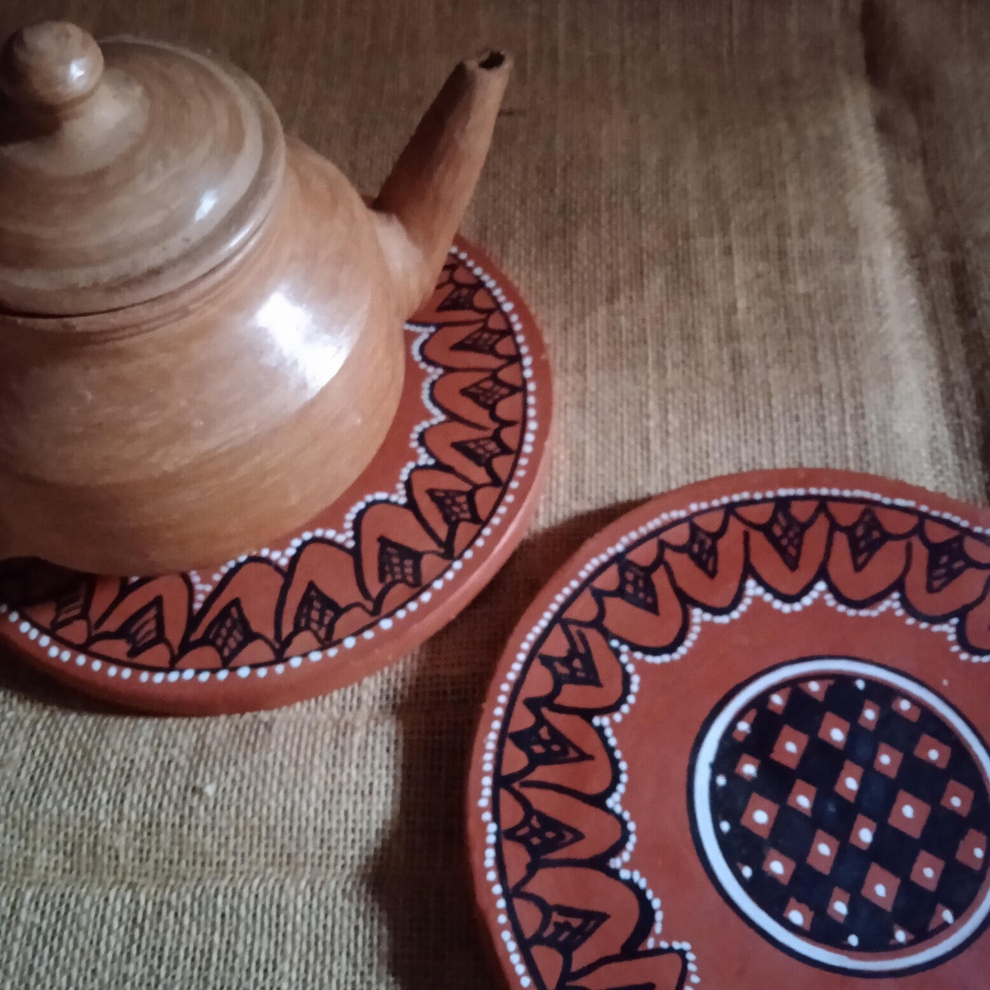Gundiyali Terracotta Trivet 2 - Set of 2