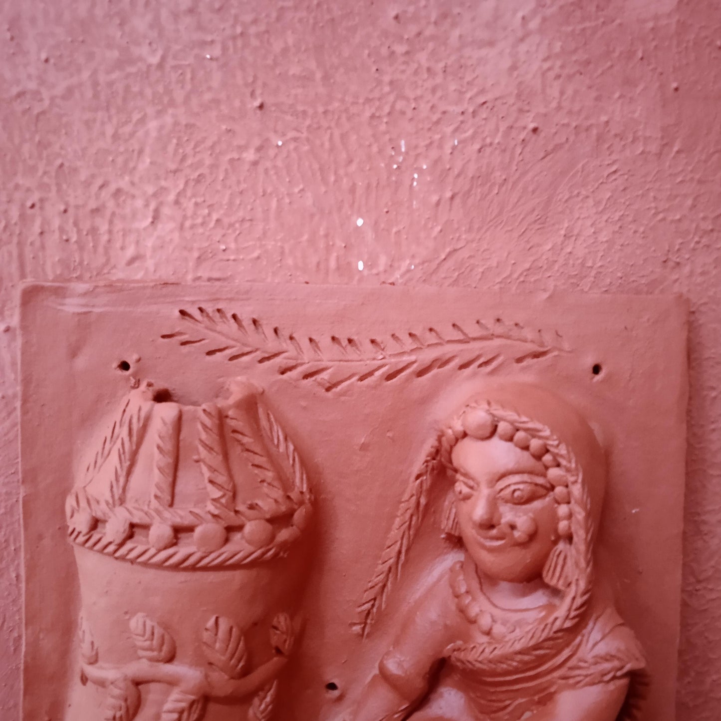 Terracotta Lady with grain storage Panel