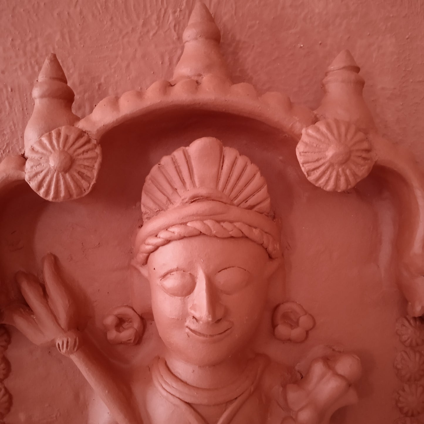 Bhairav - Terracotta Plaque 18" H