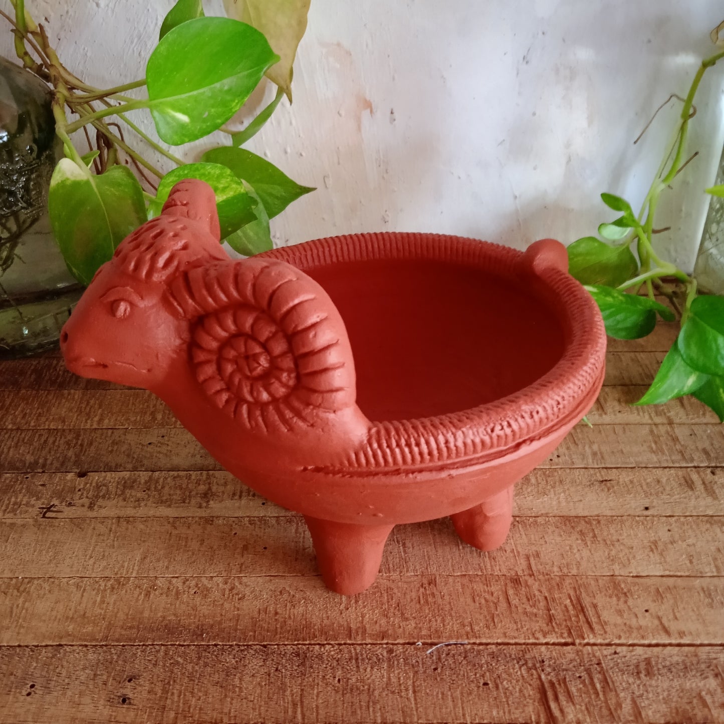 Terracotta Ram Planter