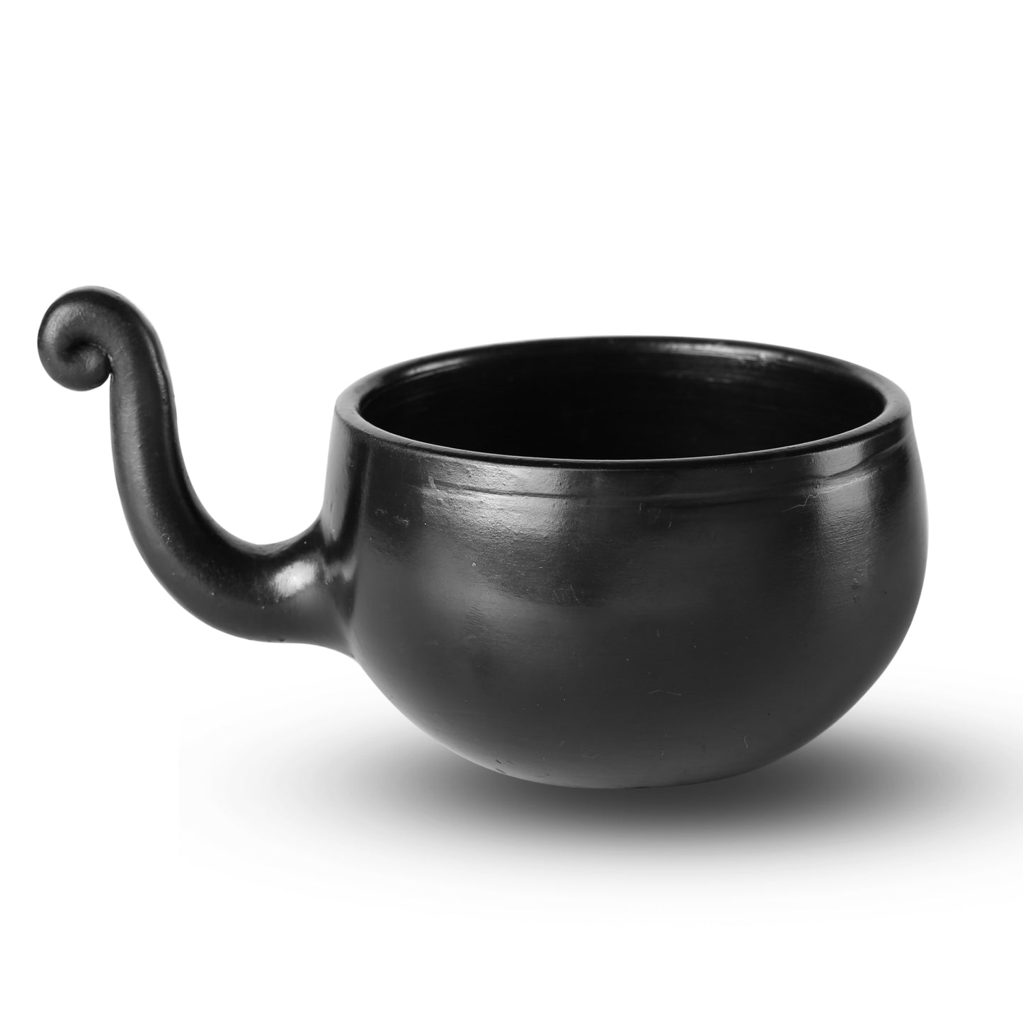 Black Pottery Terracotta Swan Cup (200 ML)