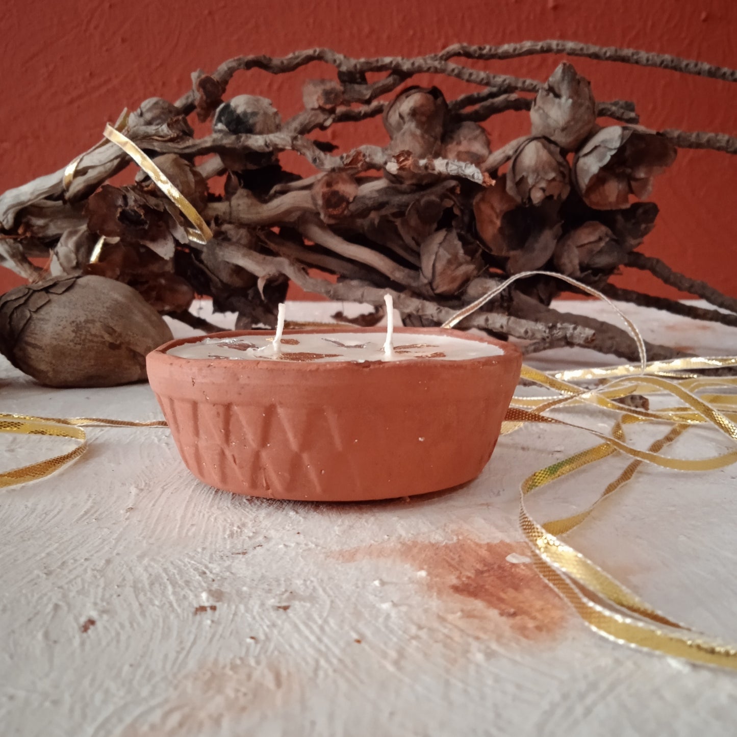Round Diya Candle - 1 pc