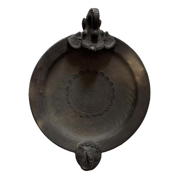Sawai Madhopur Black Terracotta Elephant Serving Tray – Not So Perfect 7