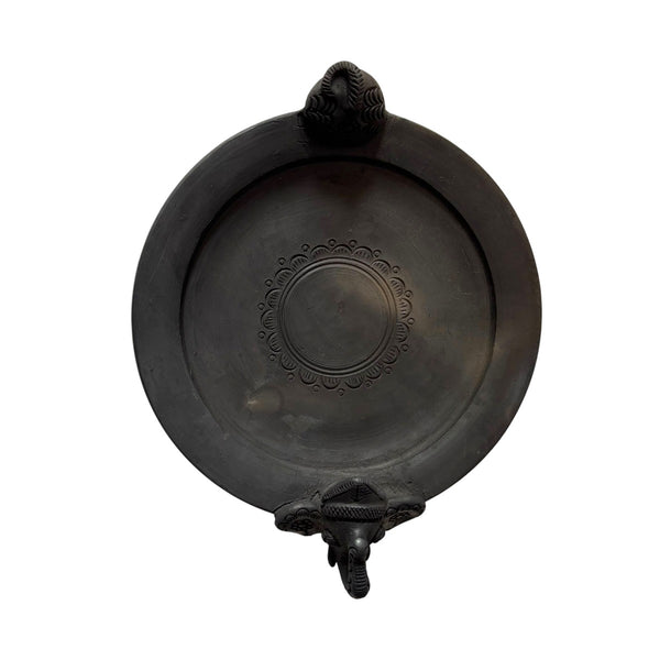 Sawai Madhopur Black Terracotta Elephant Serving Tray – Not So Perfect 9