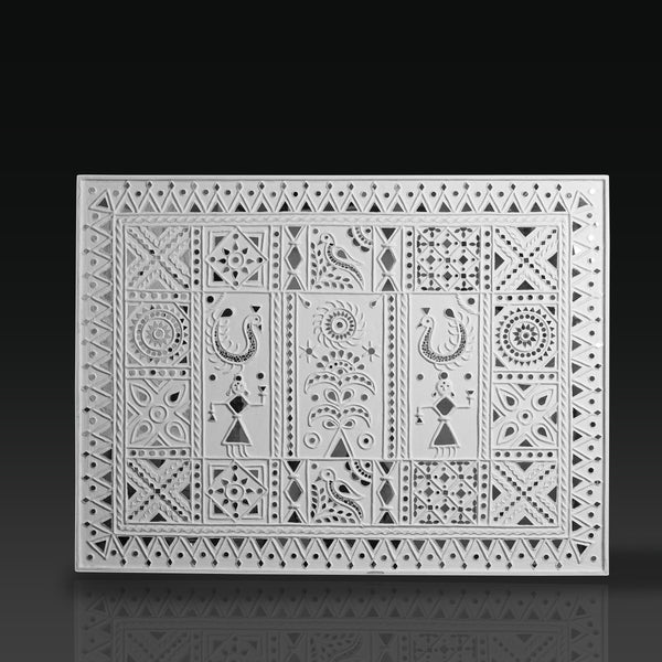 Life in Kutch -  Lippan Art Frame ( 4 ft x 3ft)