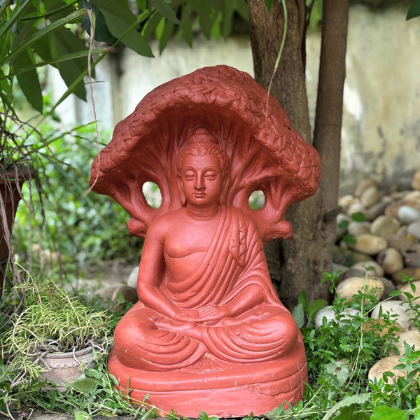 Terracotta Buddha Statue - 20 Inch