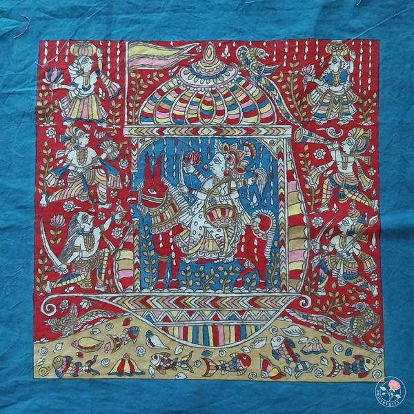 Goat Rider - Mata ni Pachedi Painting