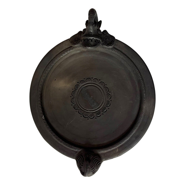 Sawai Madhopur Black Terracotta Elephant Serving Tray – Not So Perfect 6