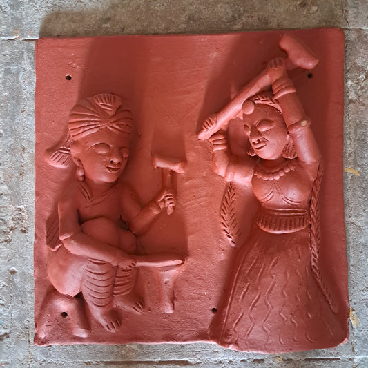 Blacksmith couple - Terracotta Tile