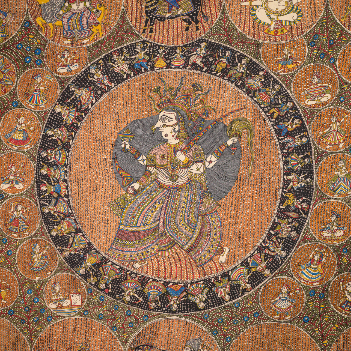 Goddess of Force- Sakat Mata - Mata ni Pachedi - 120 Inch W * 84 Inch H