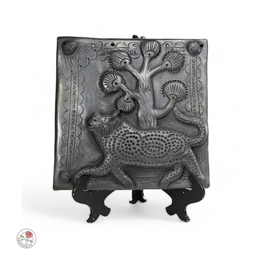 Sawai Madhopur Tile Art - Dhonk Tree & Tiger - Table Decor