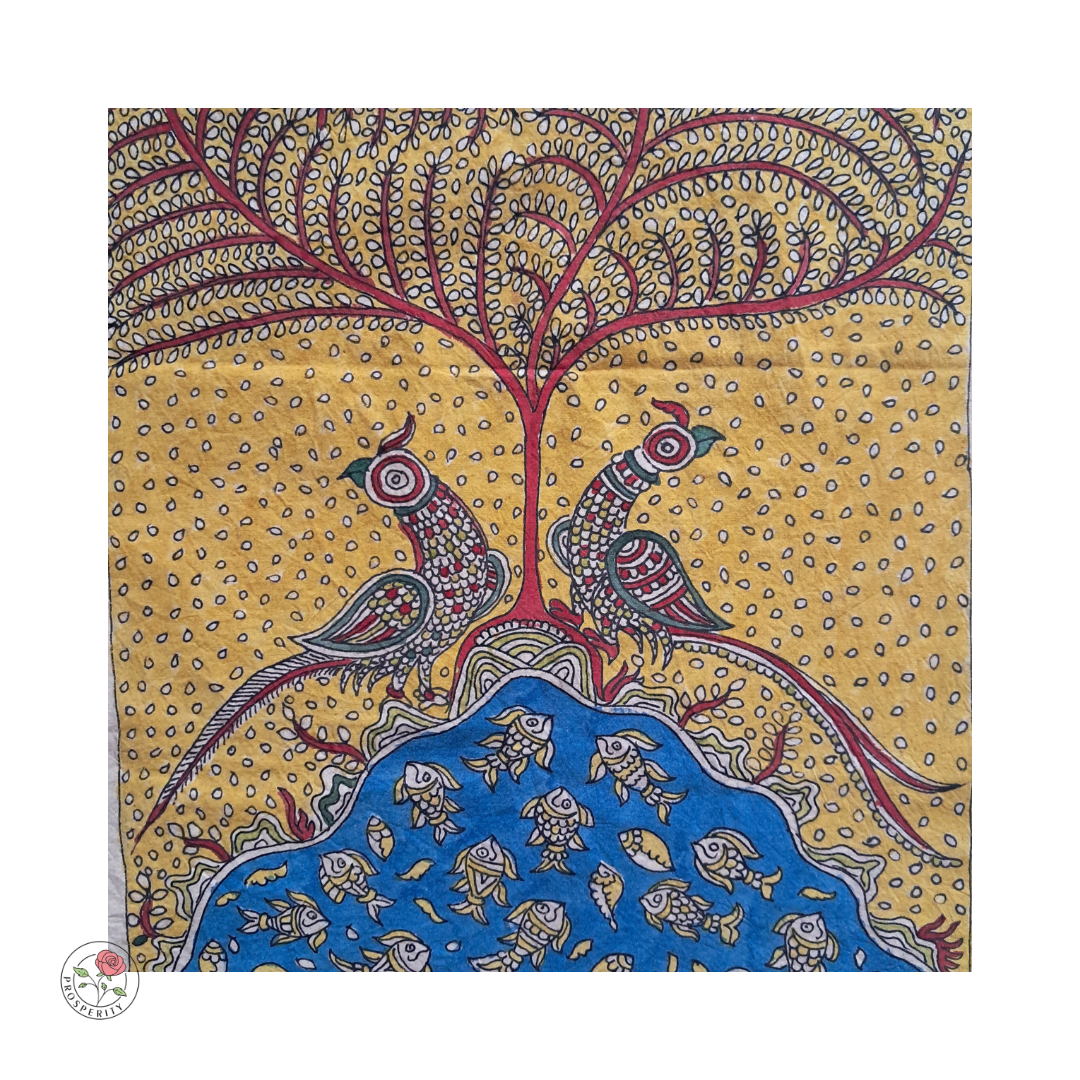 Tree of Life 2 - Mata ni Pachedi Painting (15" x 21")