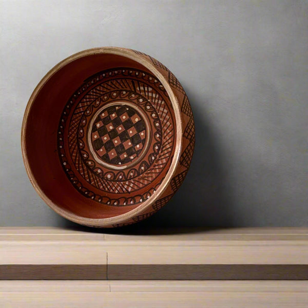 Gundiyali Terracotta Serving Bowl 2 - 8 Inch