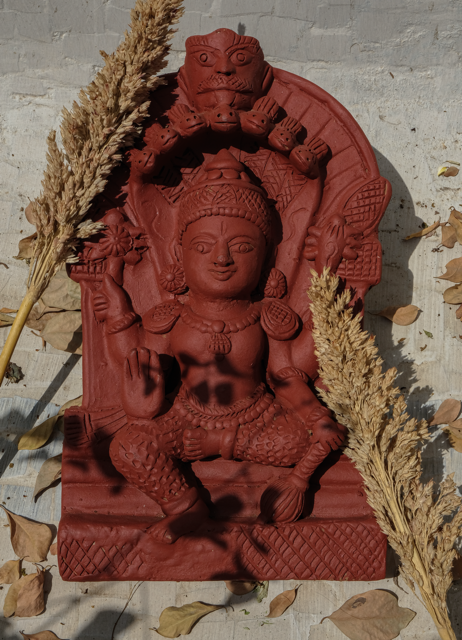 Terracotta Vishnu - Wall Décor (14" H)