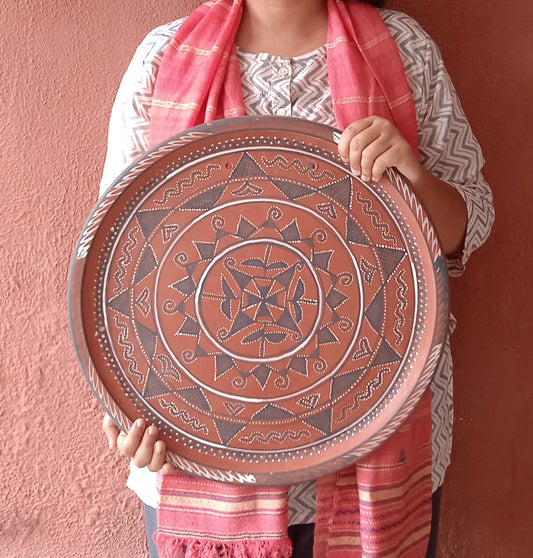 Khavda Painted Terracotta Wall Plate