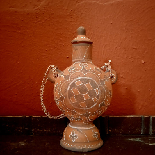 Small - Khavda Pottery Painted Terracotta Surahi