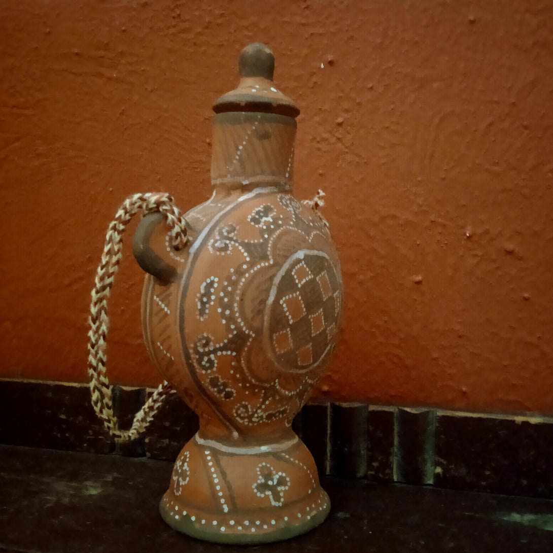 Small - Khavda Pottery Painted Terracotta Surahi