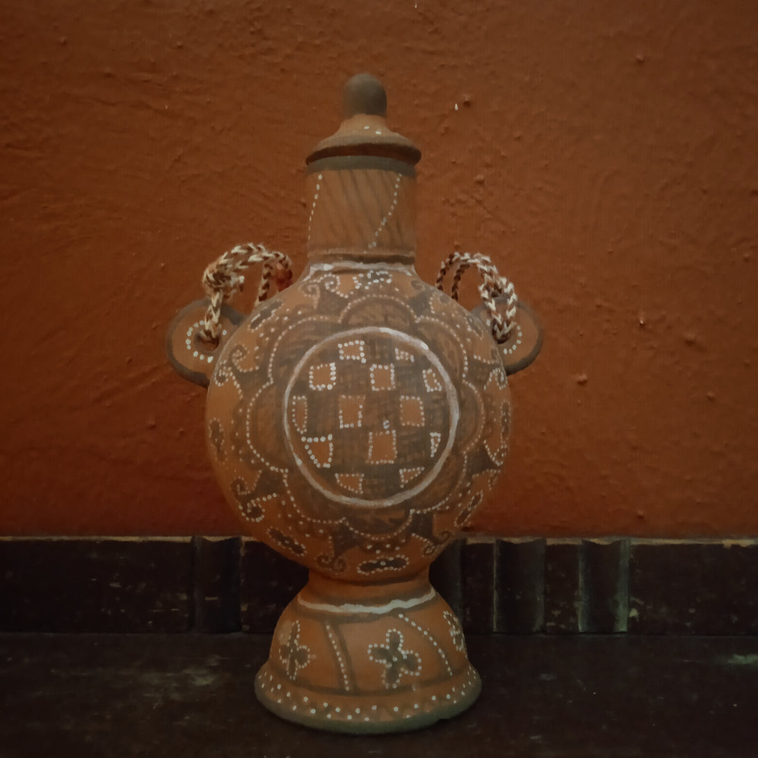 Small - Khavda Pottery Painted Terracotta Surahi