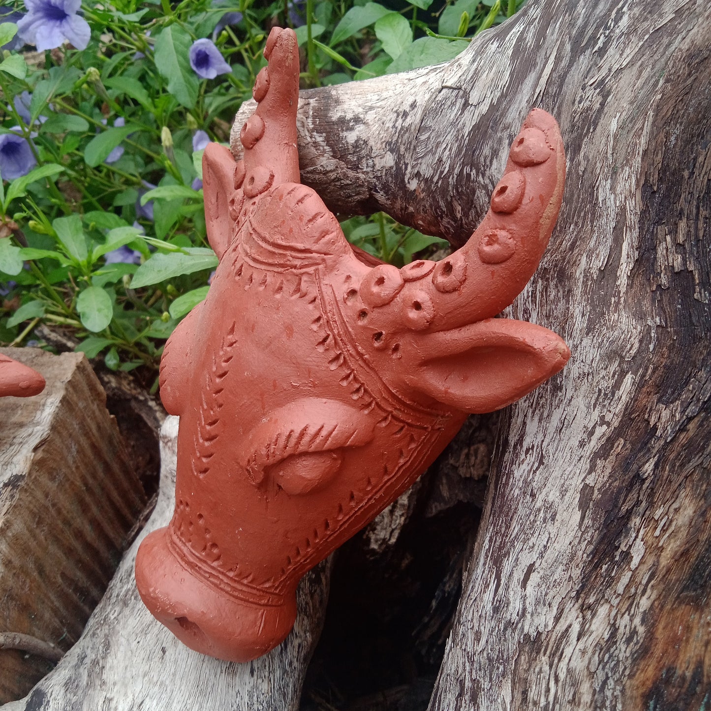 Terracotta Animal Head - Set of 2