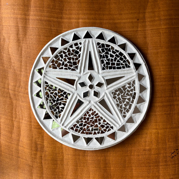 Star - Lippan/Mud n Mirror work frame ( 10" D x 0.5")