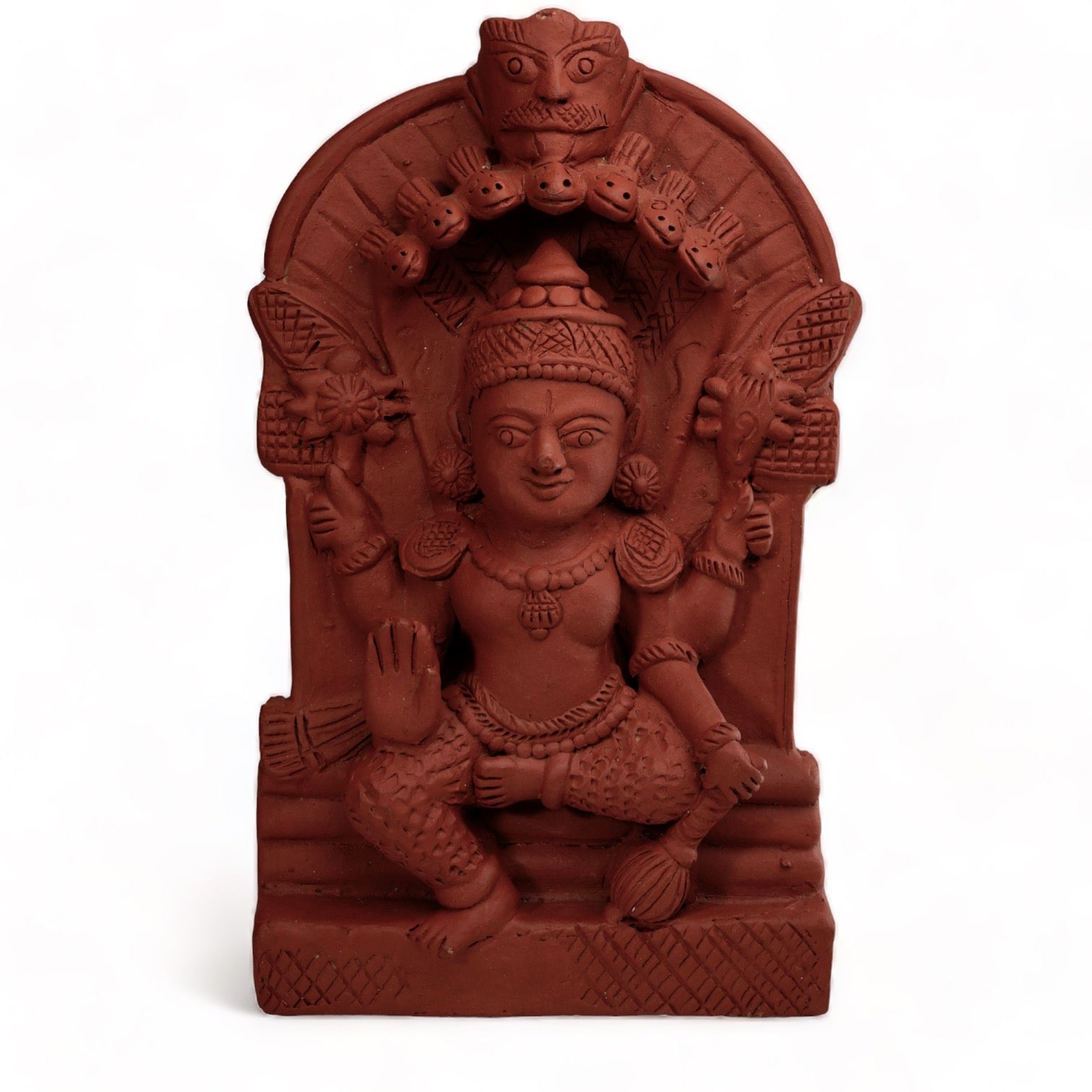 Terracotta Vishnu - Wall Décor (14" H)