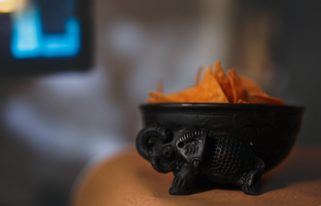 Elephant Bowl - Sawai Madhopur Black Terracotta Serving Bowl