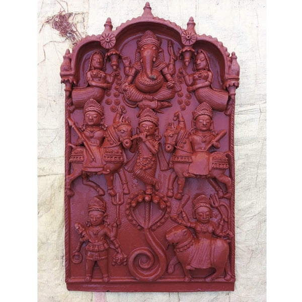 Celestial Gathering - Molela Terracotta Mural