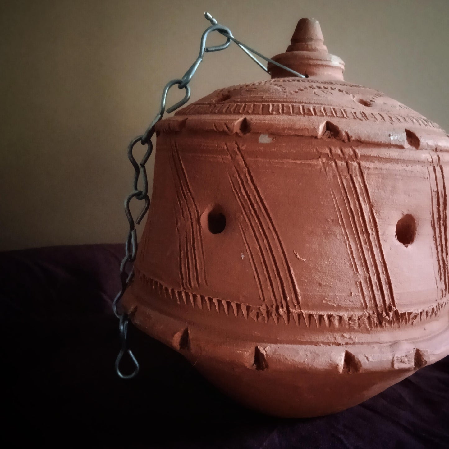 Terracotta Bird House