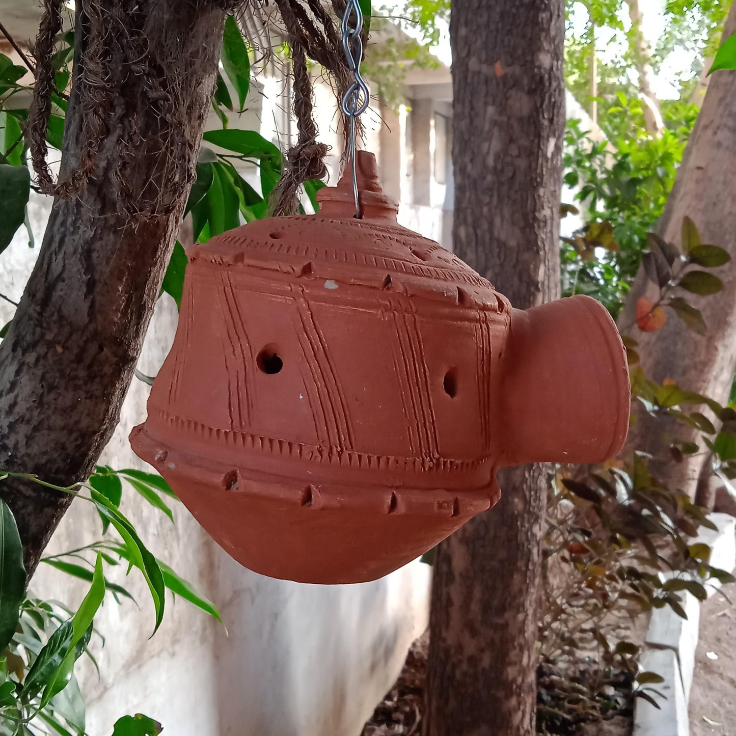 Terracotta Bird House