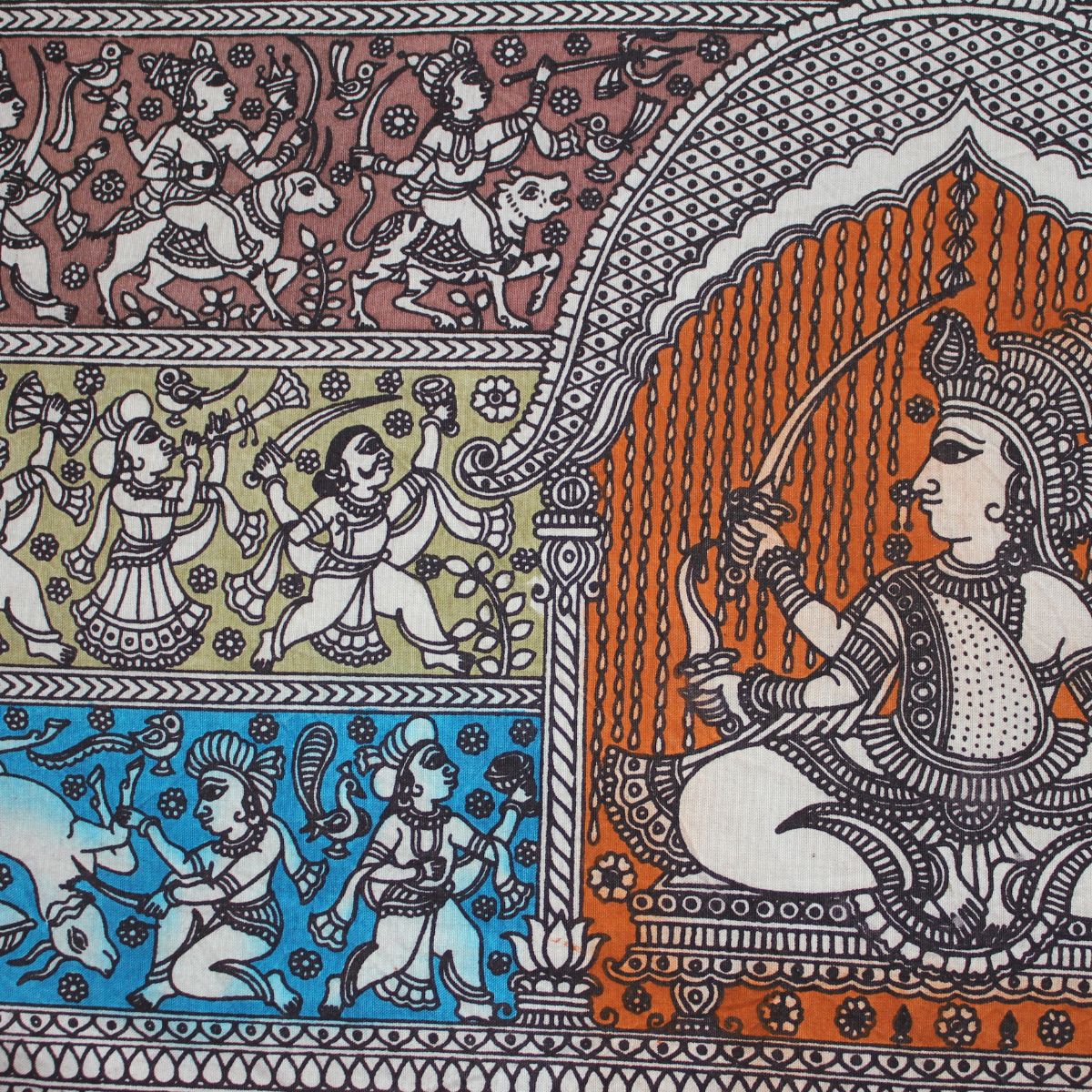 Evergreen Composition  - Mata ni Pachhedi Painting (18” W * 14” H)