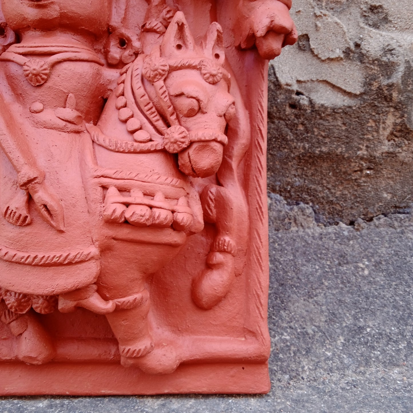 Terracotta god on Horse Panel