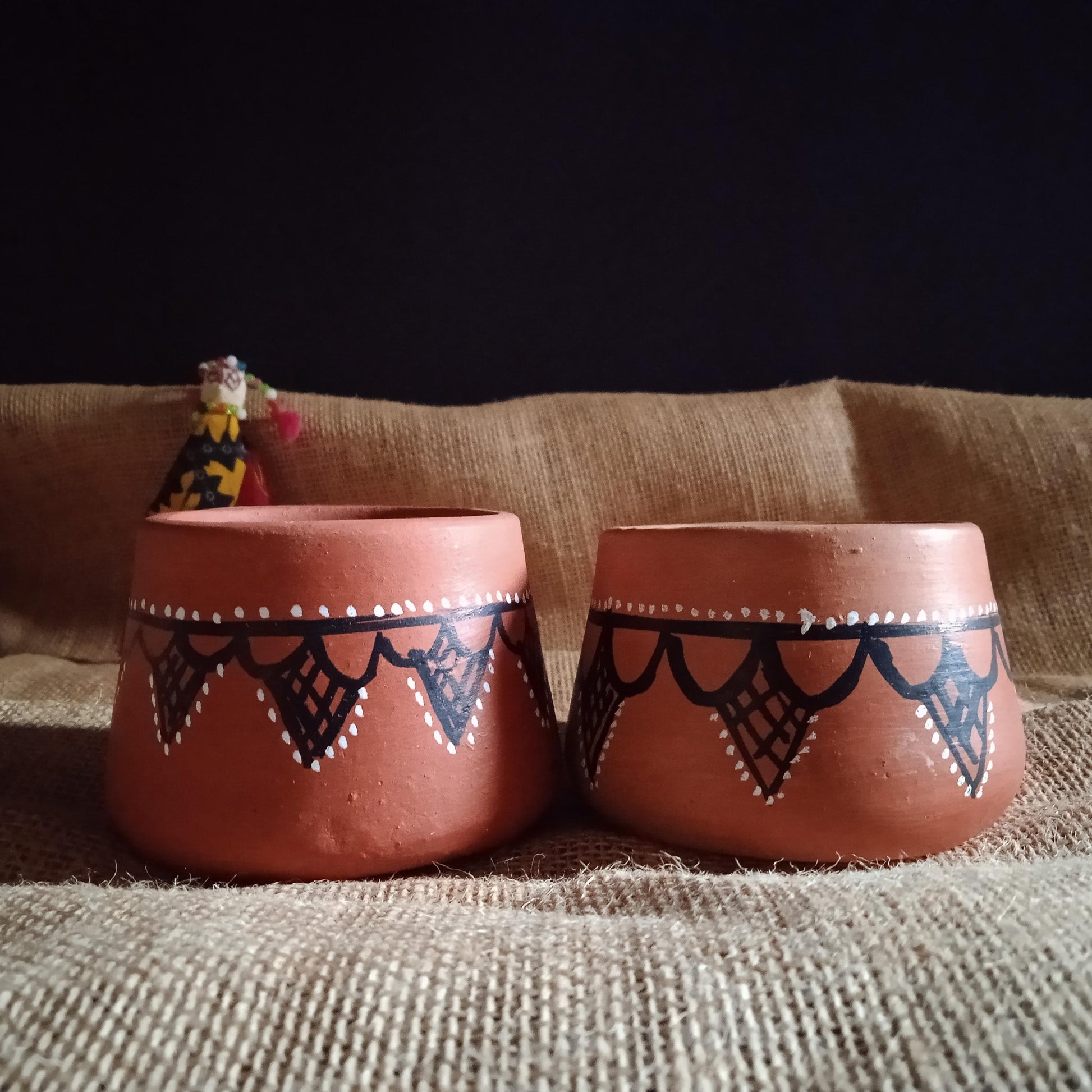 Gundiyali Painted Bowls (Set of 2) - 1