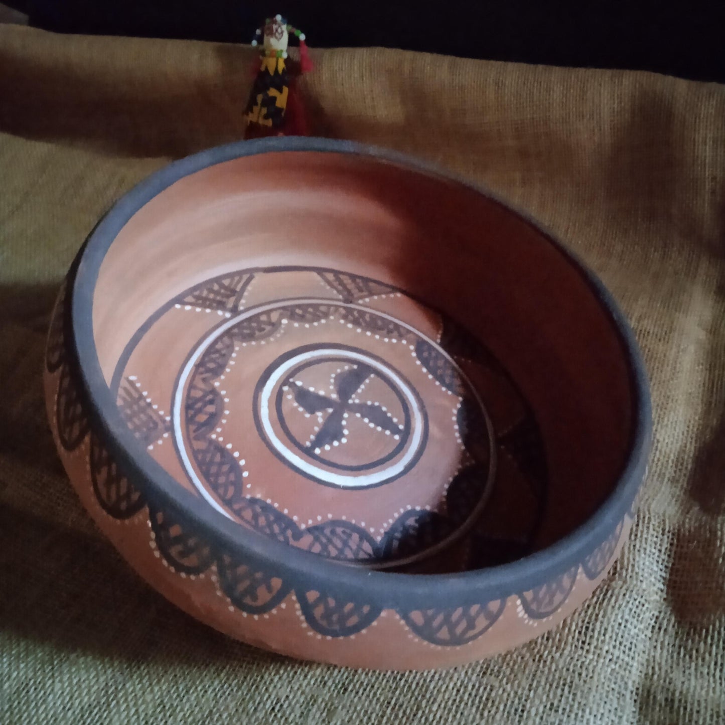 Gundiyali Terracotta Serving Bowl 1 - 8 Inch