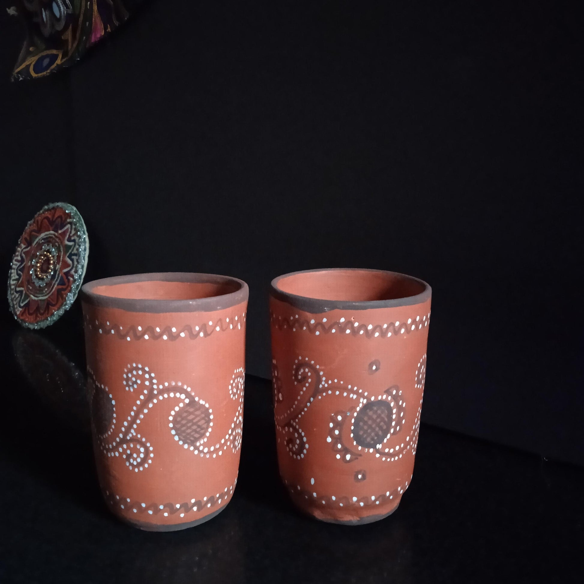 Khavda Painted Glass (Set of 2) - 1