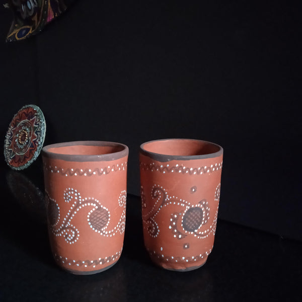 Khavda Painted Glass (Set of 2) - 1